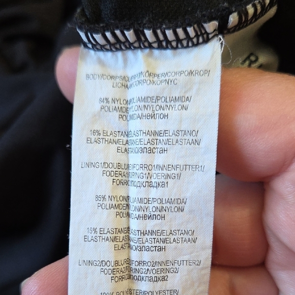 Kenneth Cole Reaction Black Halter Neck Ruched Swimsuit - Size 1X - Picture 9 of 10